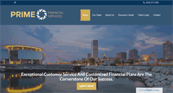 Desktop Screenshot of primefinancialservices.com